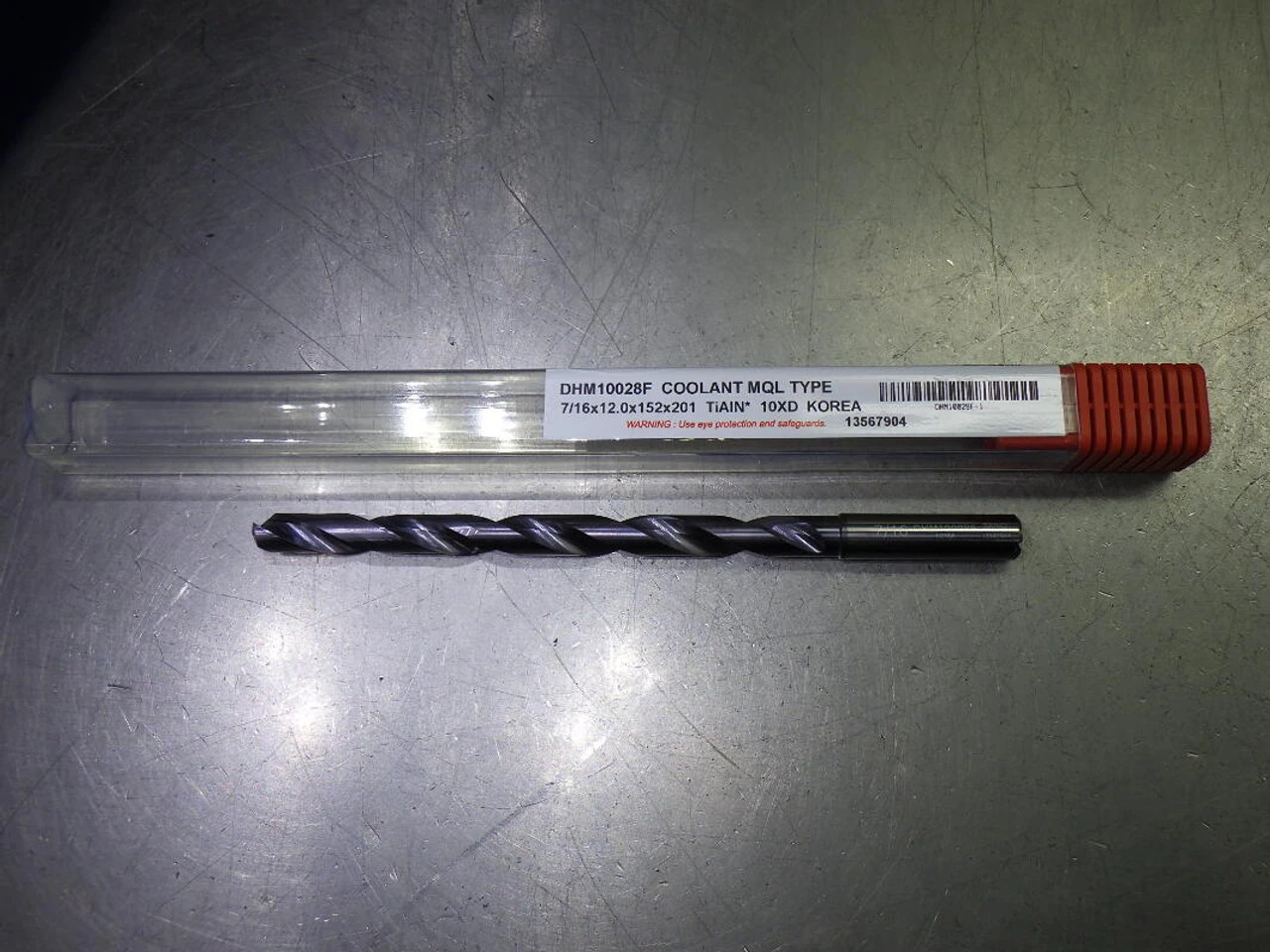 YG1 7/16" Coolant Thru 10xD Carbide Drill 12mm Shank DH10028F (LOC2988D)