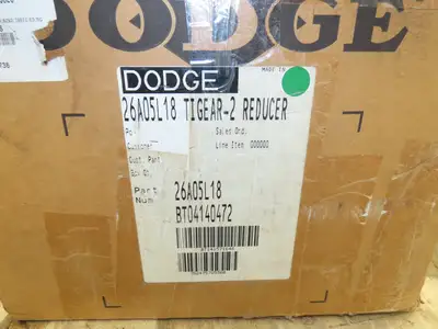 Dodge Tigear 26A05L18 Worm Gearbox 5:1 Reducer 7.3Hp 350rpm 180TC LH Output