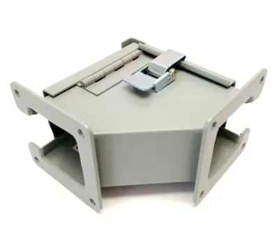 F22LE9C | Hoffman  90-Degree Elbow Lay-In Wireway Outside Opening 2.5" x 2.5" - New – Open box