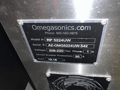 2025 OMEGASONICS OMG-5224 WASHERS (INDIVIDUAL BATCH) | Machinery Network (24)