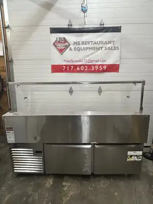 Traulsen TD078HT-1 Stainless Steel 78” Seafood Display Case Refurbished
