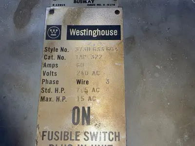 USED WESTINGHOUSE TAP322