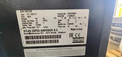 Atlas Copco FX7 (E6) FC Refrigerated Air Dryer – 115V, (single phase)