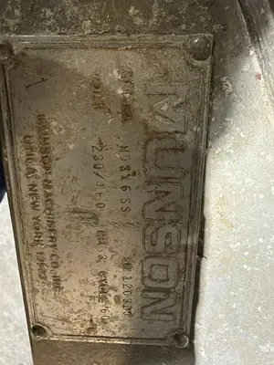 Used MUNSON HD3X6SS Mixers Illinois US | M&M Equipment Corp. #1388941