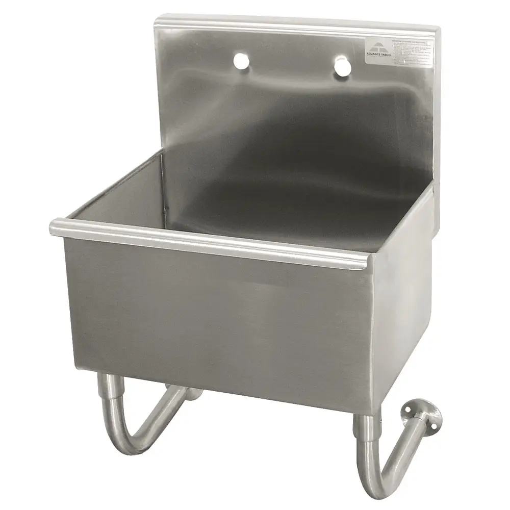 Advance Tabco 19-18-23 Wall Mount Commercial Hand Sink w/ 23"L x 16"W x 8"D Bowl, Basket Drain
