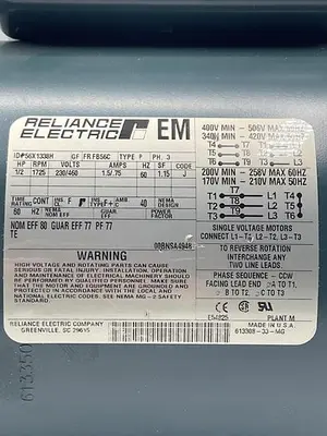 New | in-Stock RELIANCE ELECTRIC RELIANCE ELECTRIC P56X1338H TYPE P PH.3 Misc Electrical & Power Parts | ND Industrial Surplus #1215566
