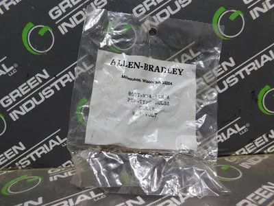 Box of 18 Allen Bradley 800T-N34 Clear Pin Type Bulbs 6.3V Series A New