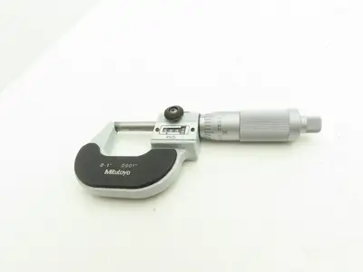 Mitutoyo 193-211 Mechanical Digit Outside Micrometer w/Counter 0-1" Range .0001"