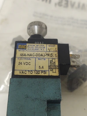 USED Mac Valves 45A-NAC-DDAJ-1KD