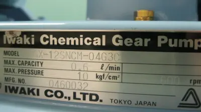 NEW Iwaki GX-12SNCM-04G3C