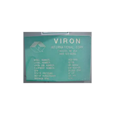 USED VIRON INTERNATIONAL CORP. VCB-1100