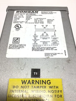 Dongan 85-1-5091SH Single Phase General-Purpose Transformer 1.0 kVA