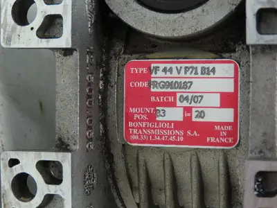 Bonfiglioli BN71A4 Gearmotor .3kW 230/460V 3PH 20:1 Reducer 83 RPM Gearbox B3