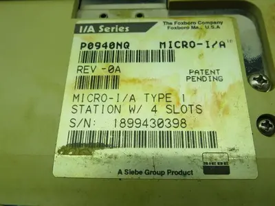 Foxboro P0940NQ Micro-I/A  24VDC Power Supply Type 1 Station Rev-0A