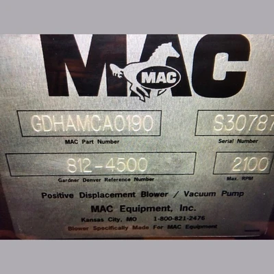 Sutorbilt 812H-4500 Positive Displacement Blower