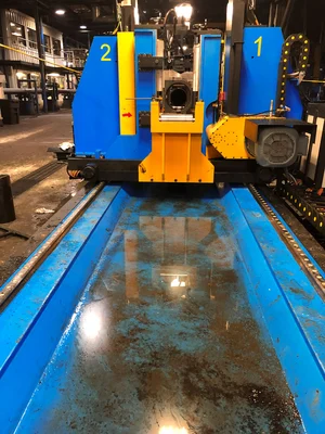 New ERWTech/UCG High-Speed Flying Cold Saw, Double-Cut