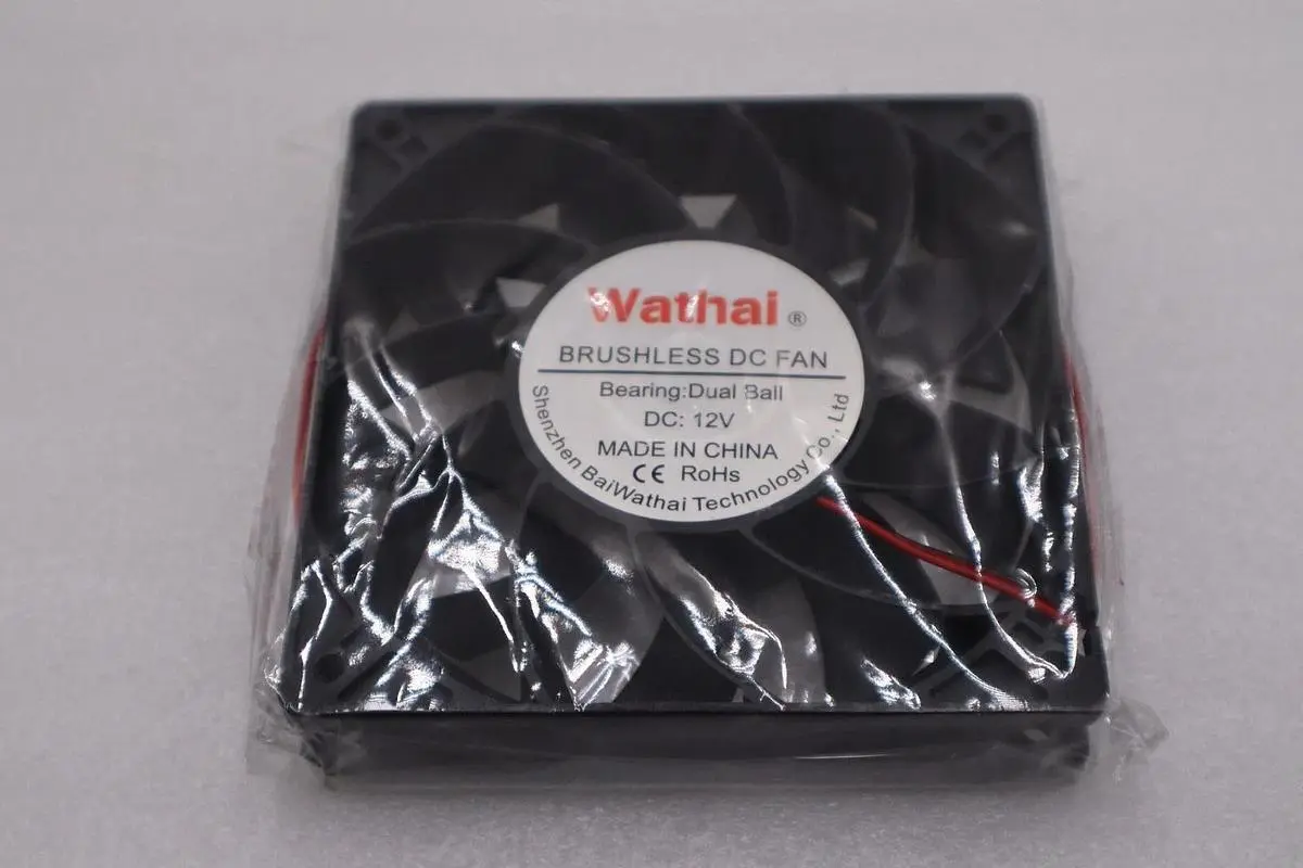 LOT OF 3 NEW OPEN BOX Wathai Brushless DC Fan Bearing Dual Ball DC 12V H1055