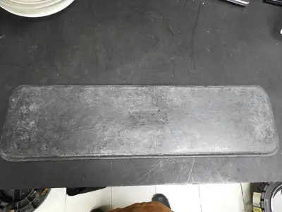 Used Falcon Restaurant Supply Used 30"x8"x1" Black Display Plastic Serving Pan Tray Smallwares Illinois US | Falcon Restaurant Supply #1376619
