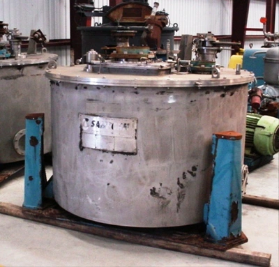 (2) Sanborn 60 x 30 perforate basket centrifuges, 316SS.