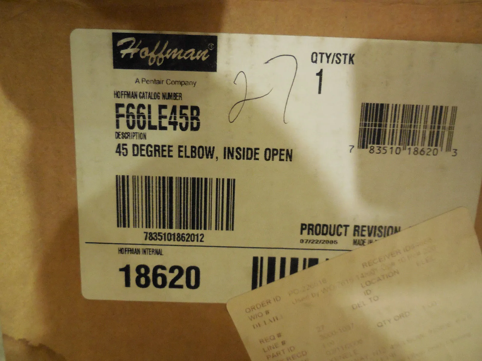NEW HOFFMANN F-66LE45B WIREWAY ELBOW F66LE45B