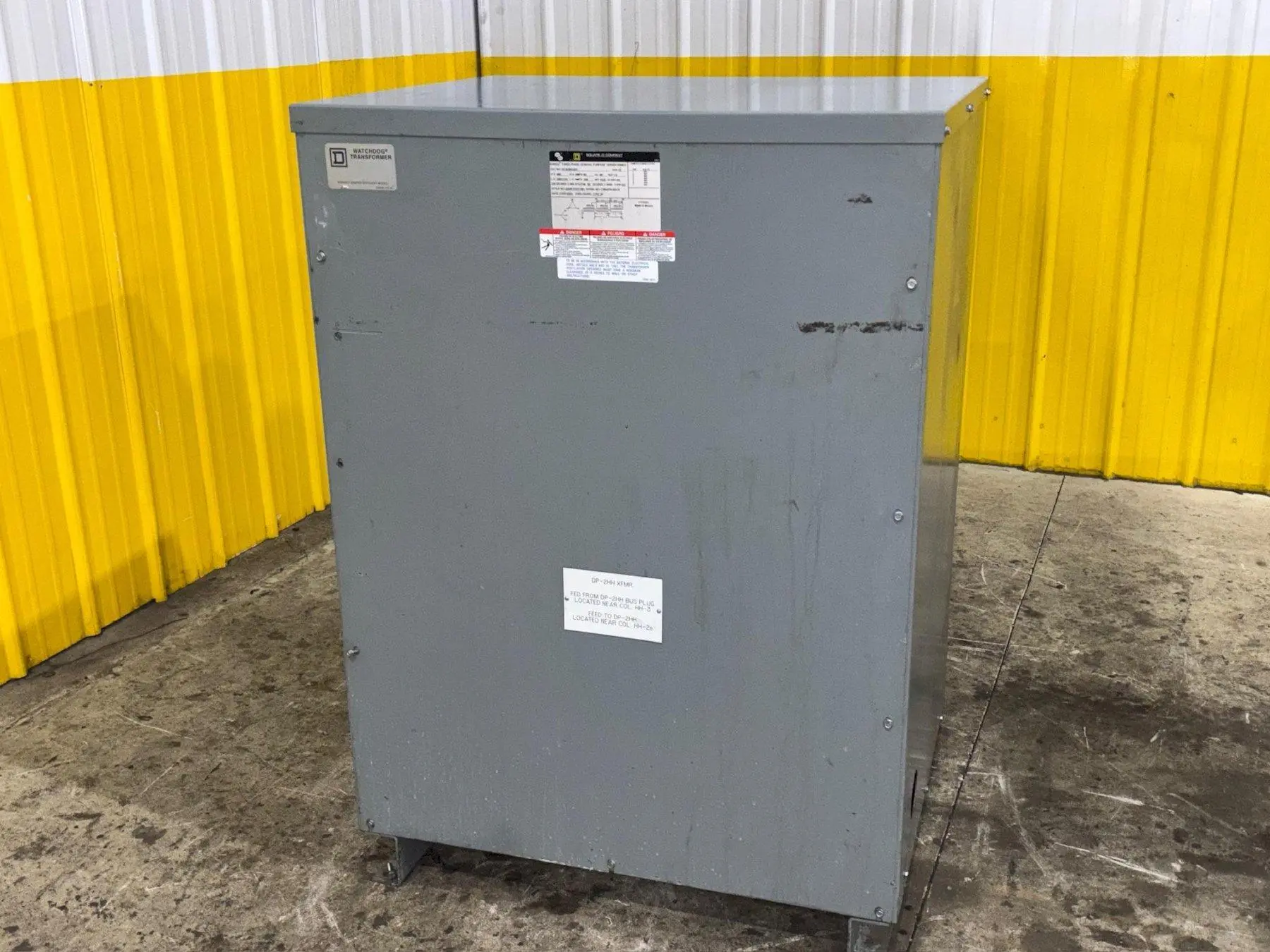 75 KVA SQUARE D 480 <-> 208y/120 ELECTRICAL TRANSFORMER: YOBRO #24138