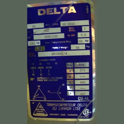 10 KVA Delta Transformer for Sale