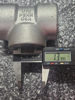 NEW PENN 1-1/2 X 1 X 1 3M SA/A182-F316/L