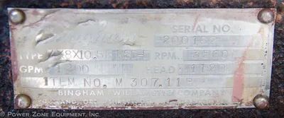USED SULZER BINGHAM 4X8X10.5B MSD-D
