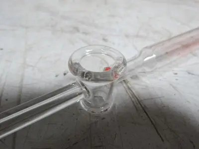 PYREX 2103 50 34543-23 Glass 50mL Burette No Stopcock Plug Graduated Laboratory