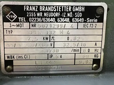 USED FRANZ BRANDSTETTER KPER 132 M 4
