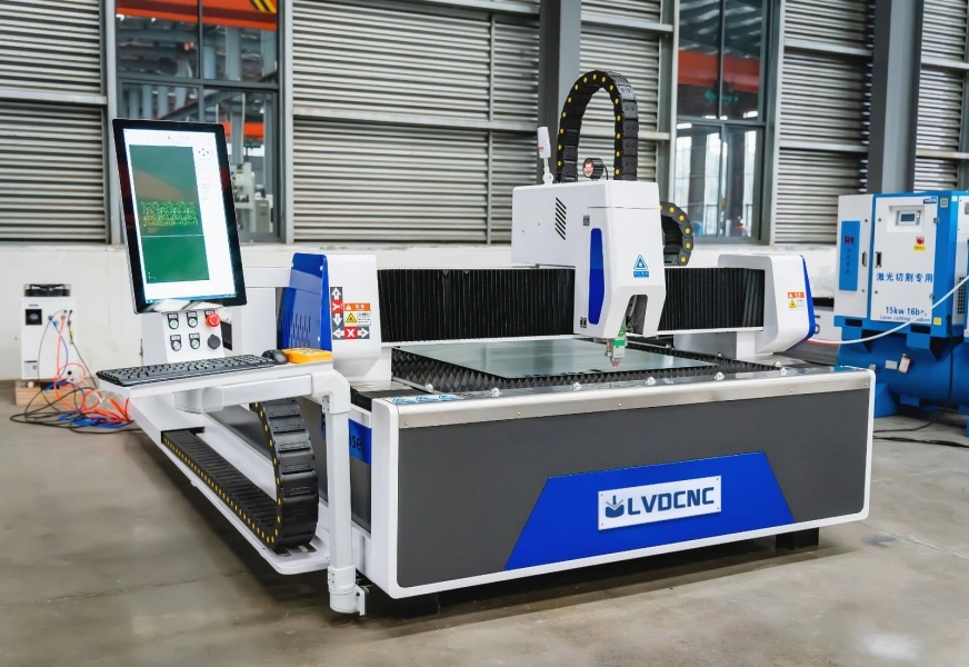 LVDCNC CNC Single Table Fiber Laser, brand new showroom machine, VIDEO, POA