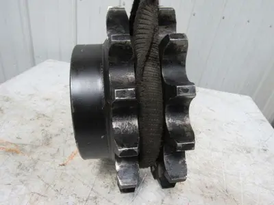 Industrial Art Double Roller Chain Sprocket Steampunk 14" OD 15 Tooth 4-3/8" ID