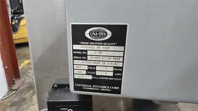 105 CFM Una-Dyn Powermax HP Pump, w/ 2" Hopper, 5 HP