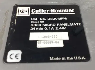 Used CUTLER HAMMER _UNKNOWN_ Automation Control (HMI) South Carolina US | Palmetto Automation #1319871