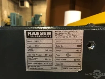 USED 2014 KAESER BB89C