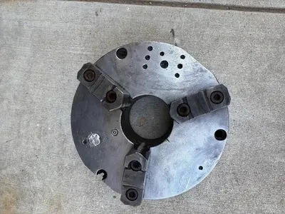PHASE 2,  10 1/2" 3-Jaw Chuck 3 1/2" Hole Self Centering Jaws