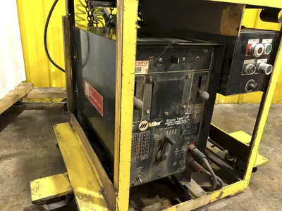 10" x .080" COIL JOINING TECH SHEAR BUTT END WELDER WITH MILLER ECONO TWIN HF WELDER: STOCK #19064