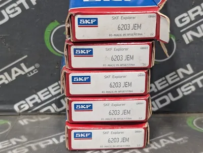 Lot of 5 SKF 6203 JEM Radial / Deep Groove Roller Bearings 17x40x12mm New NIB