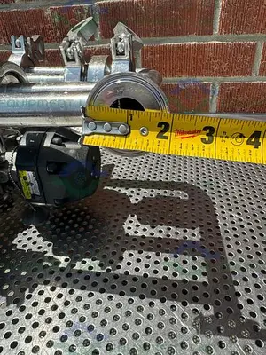 USED 4 ITT PURE FLO ADVANTAGE STAINLESS STEEL DIAPHRAGM VALVE W/ 1" SANITARY FITTING