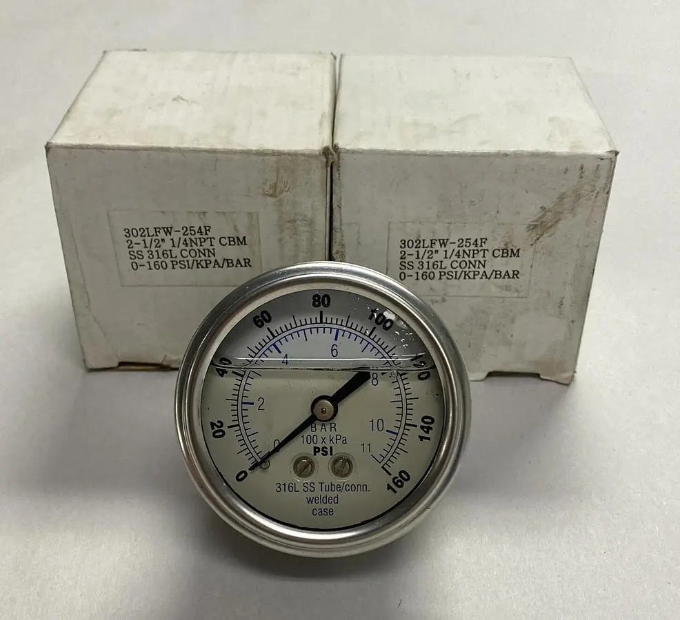 New | in-Stock PIC GAUGES 302LFW-254F Universal Pressure Meters Ohio US | Surplus Asset Holdings #1262612