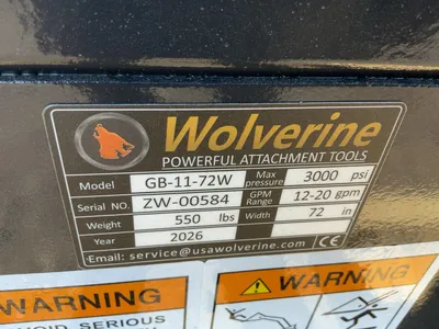 Used WOLVERINE GB-11-72W SKID STEER GRAPPLE BUCKET Grapple Buckets Michigan US | Miedema Asset Management Group #1322332