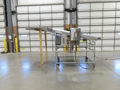 FDA Food Process 11'L Stainless Portable Incline Conveyor 38"Belt 1.5Hp 230V 3PH