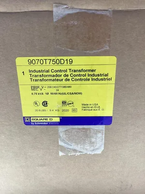 Square D Industrial Control Transformer 9070T750D19 -NIB