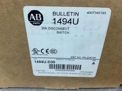 Used ALLENBRADLEY 1494UD30 Disconnects Ohio US | HGR 24 #1769444