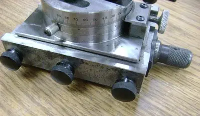 1491-700 J&S Fluidmotion Radii & Angle Wheel Dresser for Tool & Cutter, Universal & Surface Grinders, Model #RFG-50