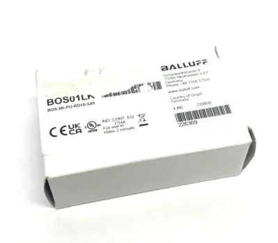 New | in-Stock Balluff Photoelectric Diffuse Sensor, (energetic) 6K, BOS 6K-PU-RD10-S49 Photoelectric Sensors Michigan US | Maverick Industrial Sales #1390545