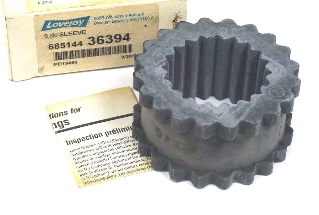 NEW LOVEJOY 685144-36394 SLEEVE 6 IN. 68514436394