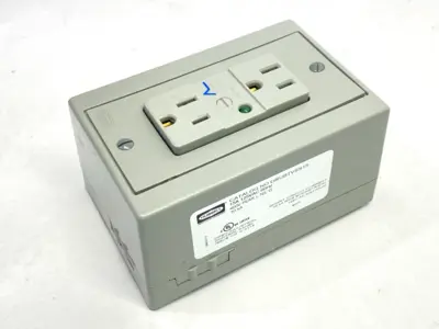 New | in-Stock Hubbell DIN Rail Utility Box, Complete Unit, TVSS, 15A 125VAC 60HzTVSS Electrical Boxes Michigan US | Maverick Industrial Sales #1392399