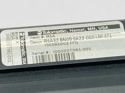 USED TOLOMATIC RSA32 BN05 SK22 .000 LMI ST11