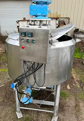 Cherry Burrell 200-Gallon Stainless Steel Jacketed Tank with Scrape Surface Agitation #S744979